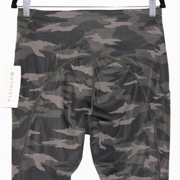 Athleta Ultimate Stash Pocket Camo 7/8 Tight Olive Size 1x NWT - Picture 5 of 7